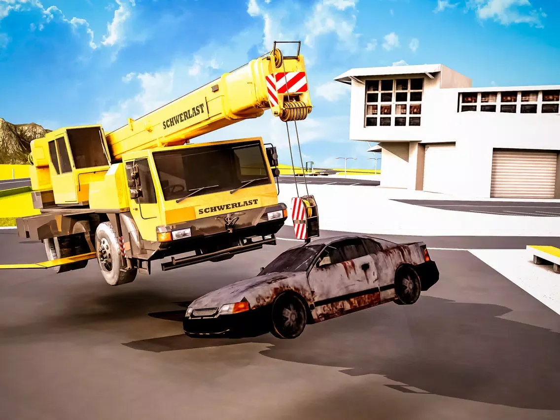Capturas de pantalla de Scrap Yard Truck Driving n Parking iPad 
