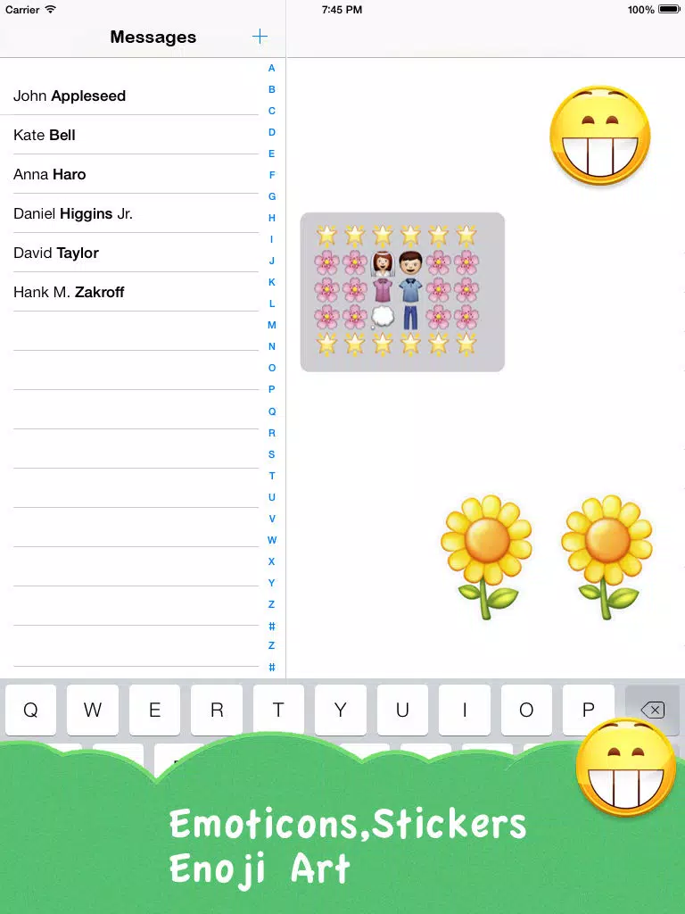 Tangkapan skrin Emoji New - Newest Emoji And Emotion Free iPad 