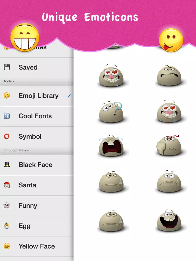 Tangkapan skrin Emoji New - Newest Emoji And Emotion Free iPad 