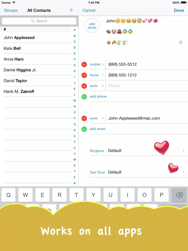 Tangkapan skrin Emoji New - Newest Emoji And Emotion Free iPad 