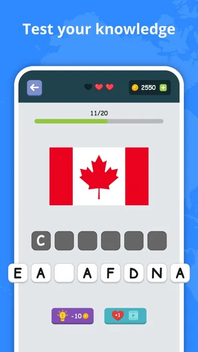 Zrzuty ekranu Flags of countries: Quiz Game