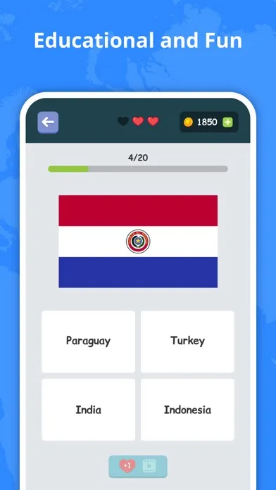 Zrzuty ekranu Flags of countries: Quiz Game