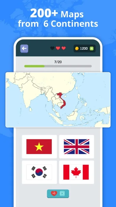 Zrzuty ekranu Flags of countries: Quiz Game