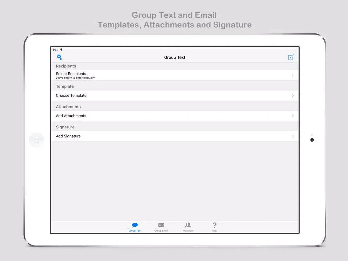 Group Text and Email: List, Group and Smart Group Manager iPad  Screenshots