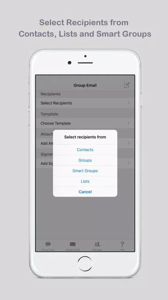 Group Text and Email: List, Group and Smart Group Manager Screenshots