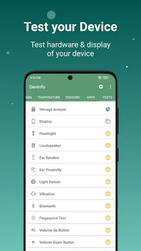 Device Info: View phone info Screenshots