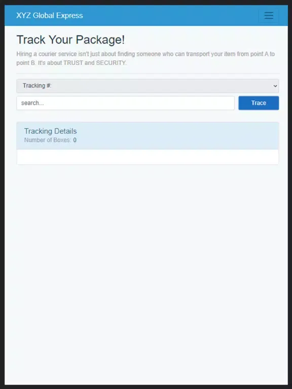 XYZ Tracking iPad  Screenshots