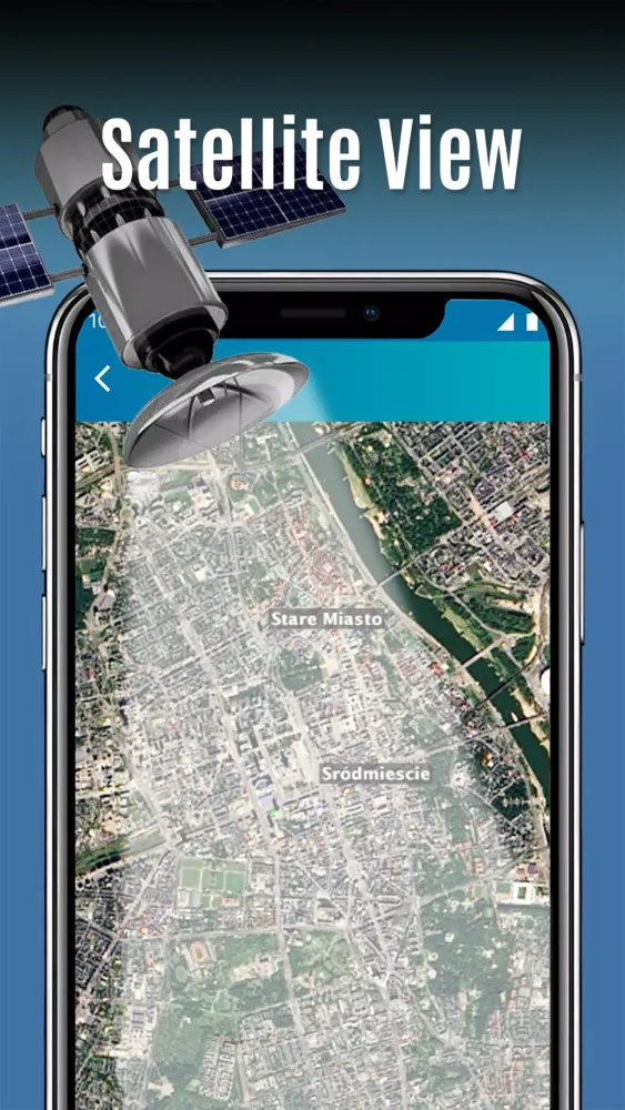 ภาพหน้าจอของ 3D Earth Map & HD Live Camera
