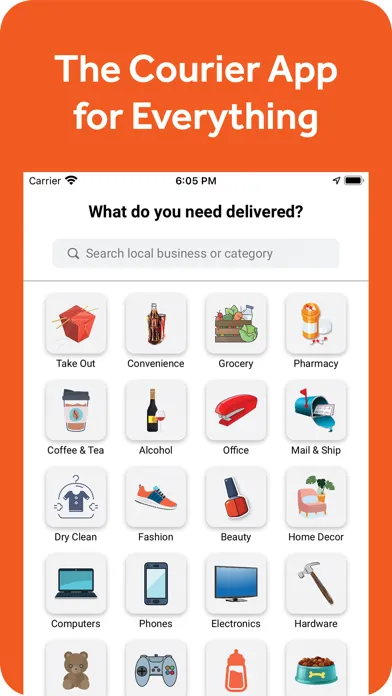 Ảnh chụp màn hình của Courial: Delivery & Errands