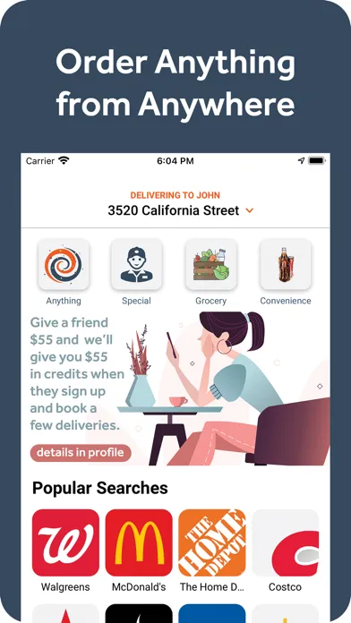 Ảnh chụp màn hình của Courial: Delivery & Errands