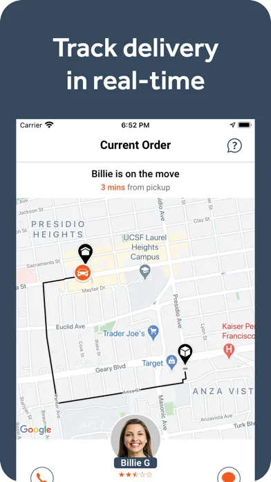 Ảnh chụp màn hình của Courial: Delivery & Errands