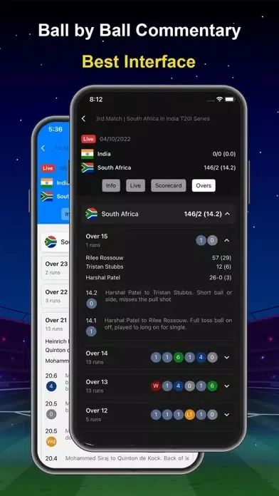 Tangkapan layar Live Cricket TV: Cricket Score