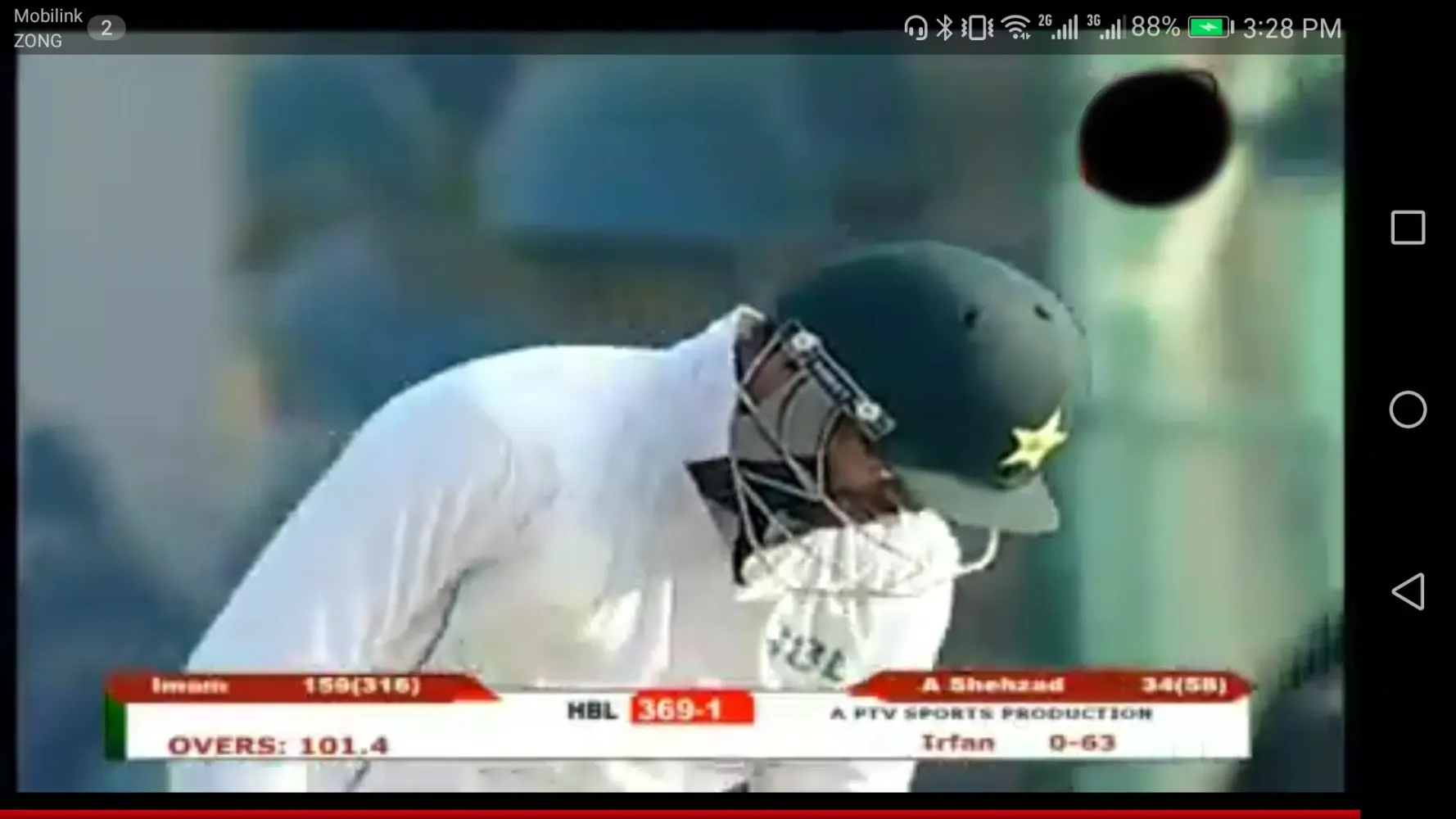 Tangkapan skrin Pakistan vs Australia Live HD