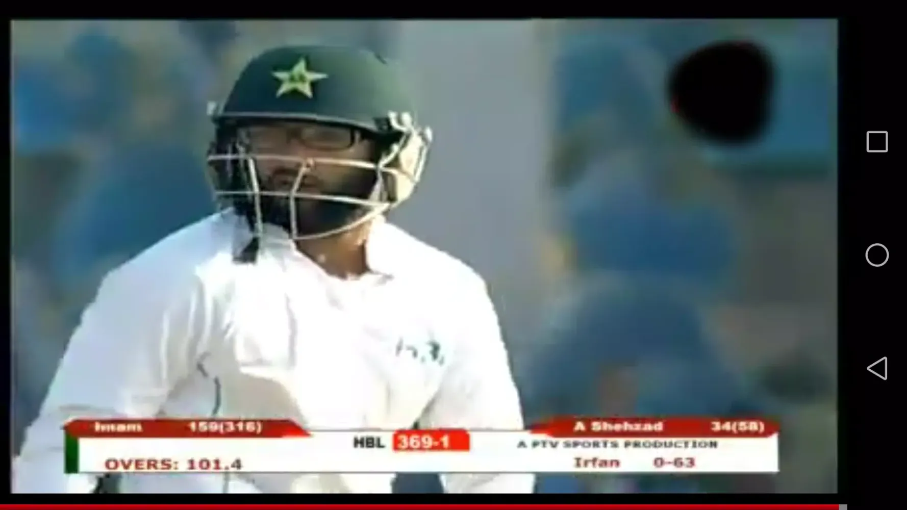 Tangkapan skrin Pakistan vs Australia Live HD