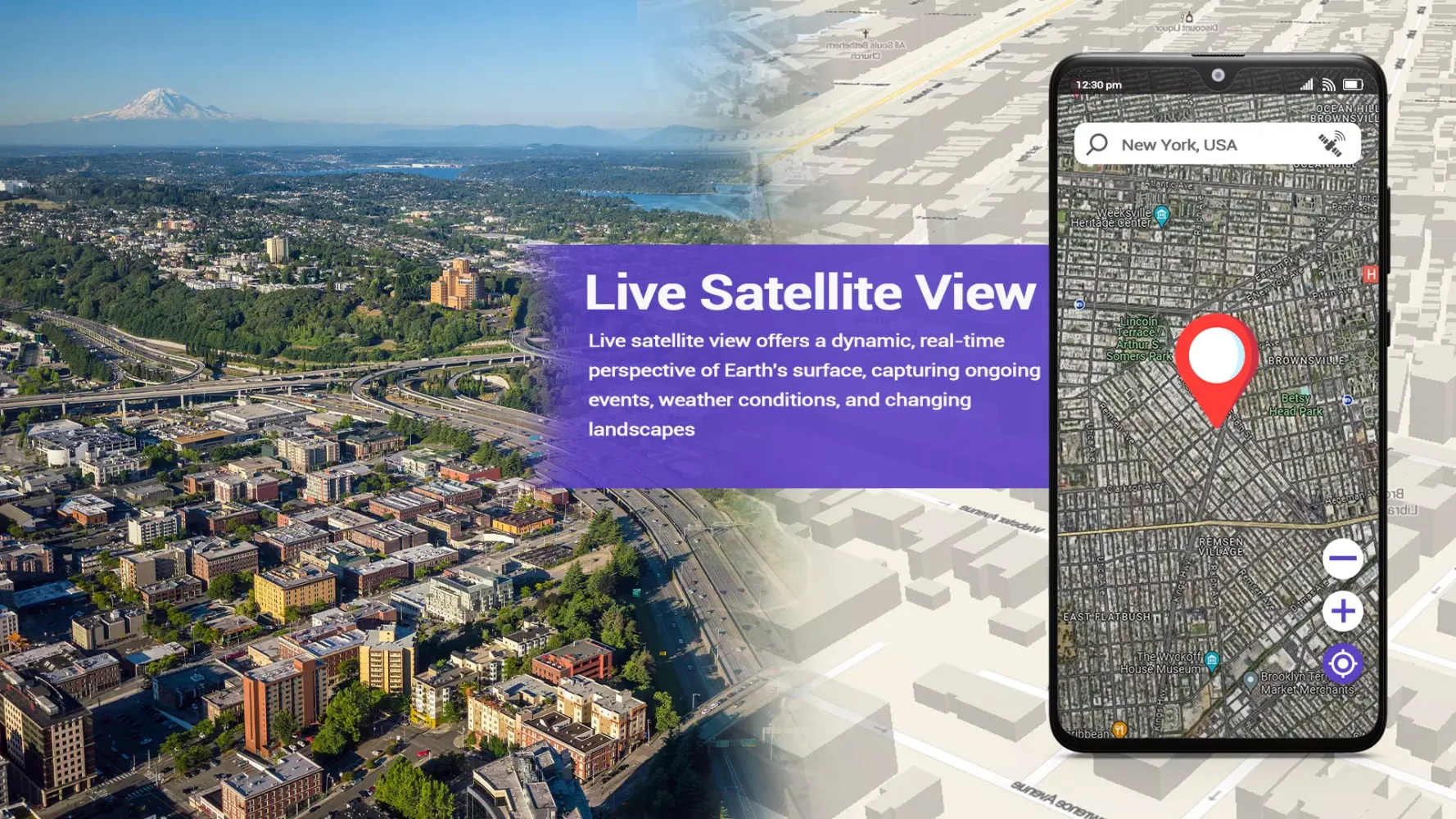 Screenshot di Earth Map: Live Satellite View