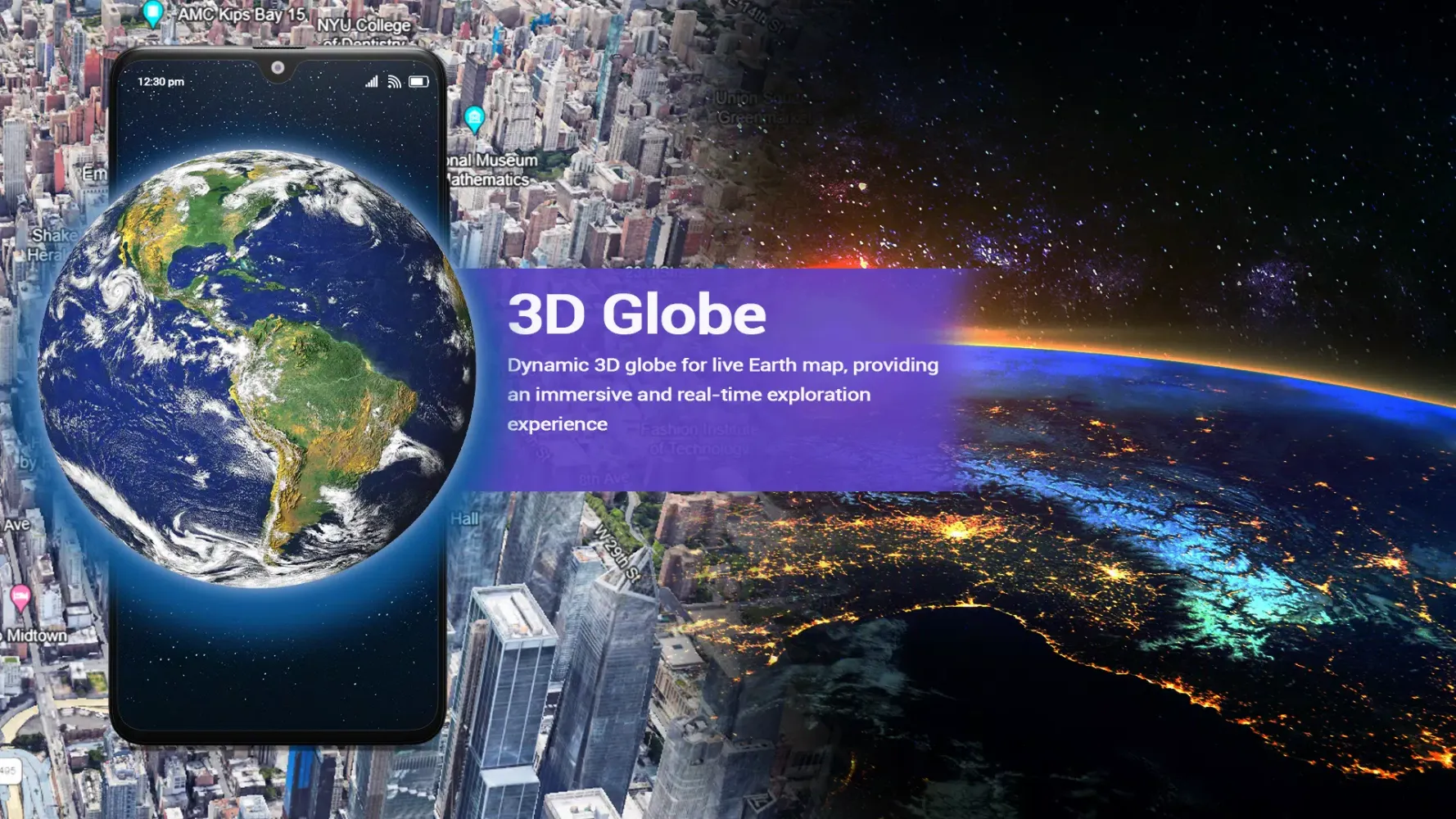 Screenshot di Earth Map: Live Satellite View
