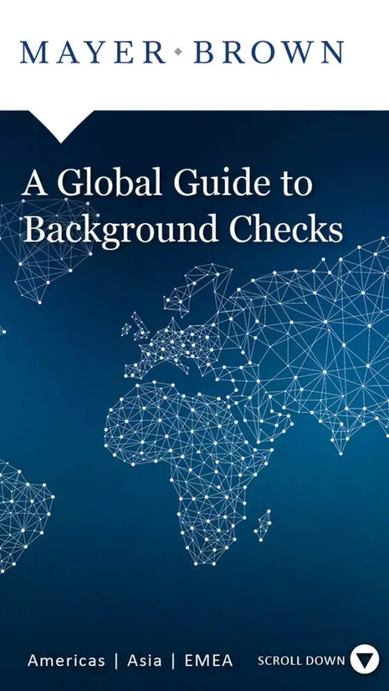 Capturas de tela do Mayer Brown - A Global Guide to Background Checks