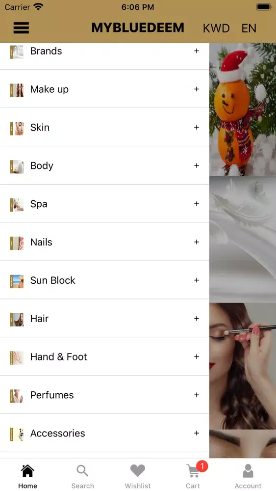 Capturas de tela do MyBlueDeem-BeautyShoppingStore
