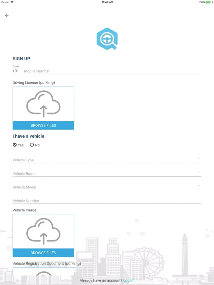 QuickPick Driver iPad  Screenshots