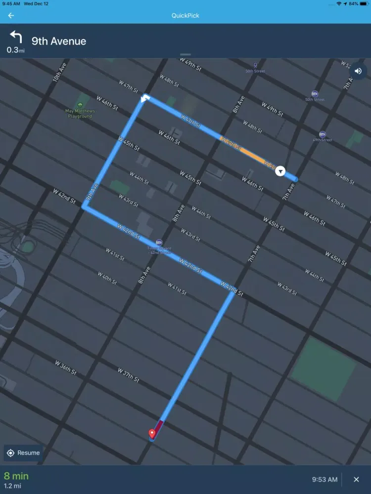 QuickPick Driver iPad  Screenshots