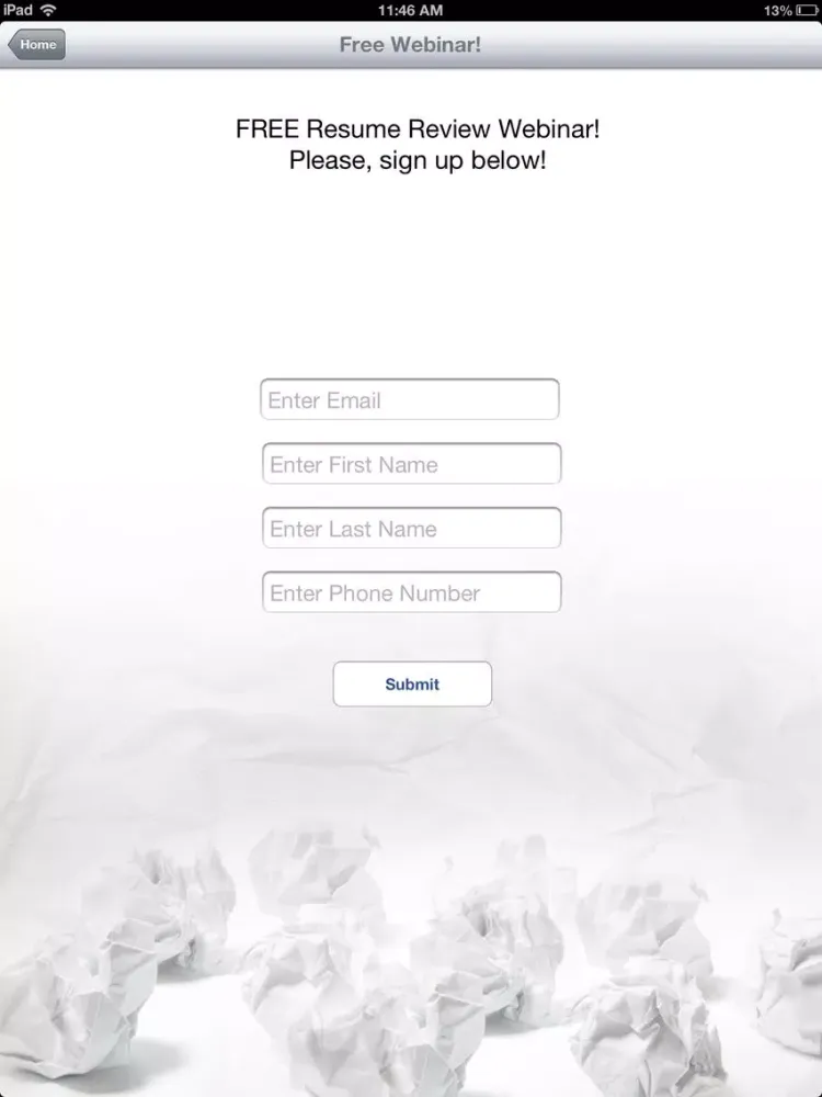 Capturas de pantalla de Resume Review Pro iPad 