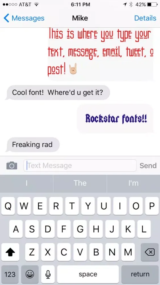 Rockstar Fonts! Best Fonts for adding text to photos, texting, posting, tweeting, and messaging.應用截圖