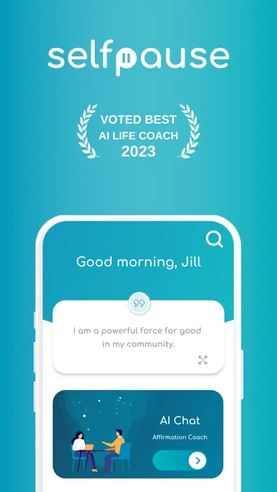 Captures d'écran de Selfpause: Your AI Life Coach