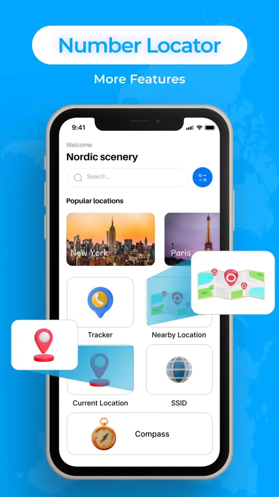Mobile Number Locator App 스크린샷
