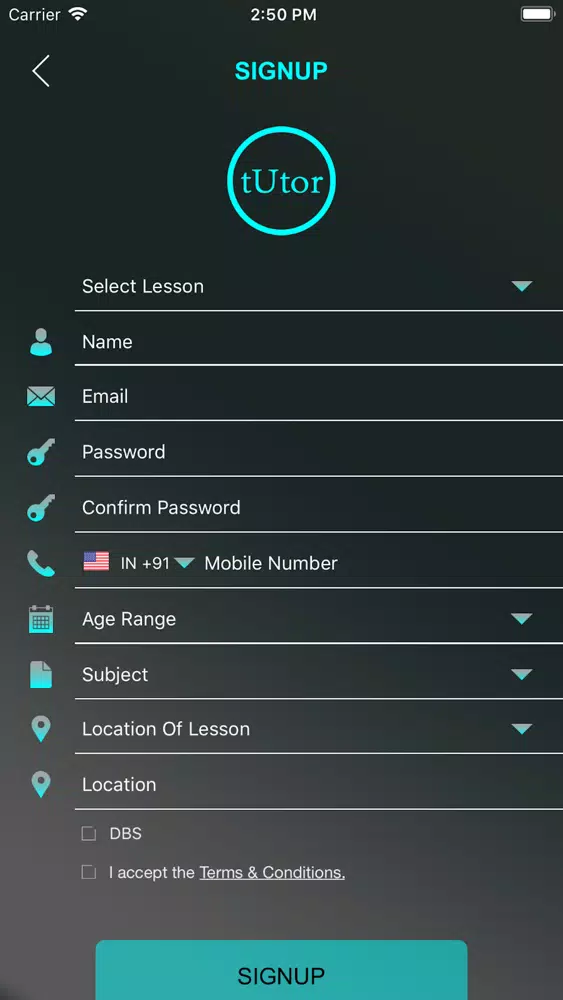 Captures d'écran de tUtor-App