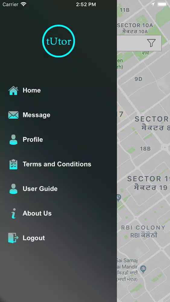 Captures d'écran de tUtor-App