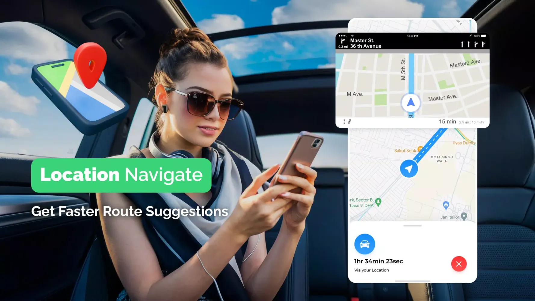 Скриншоты GPS, Maps Driving Directions