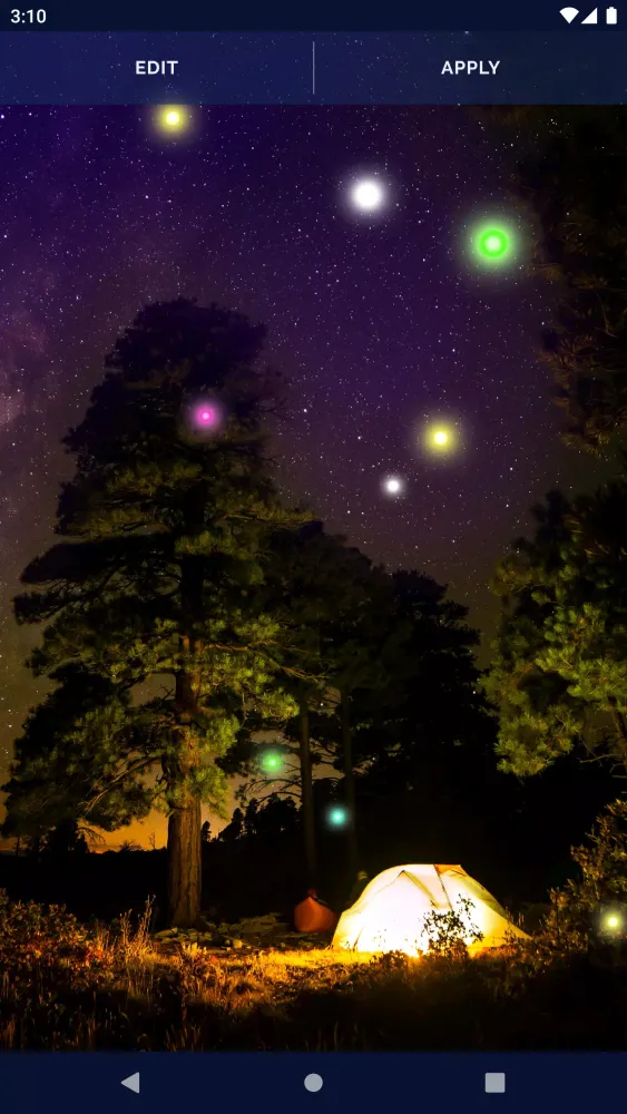 Captures d'écran de Firefly 4K Live Wallpaper