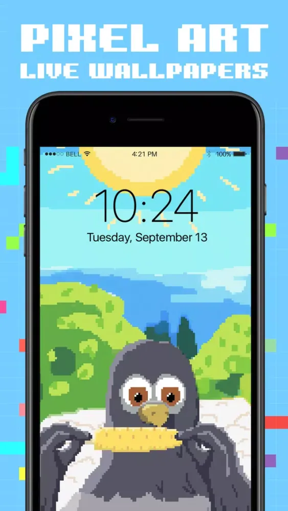 Zrzuty ekranu Moving Pixel Live Wallpapers