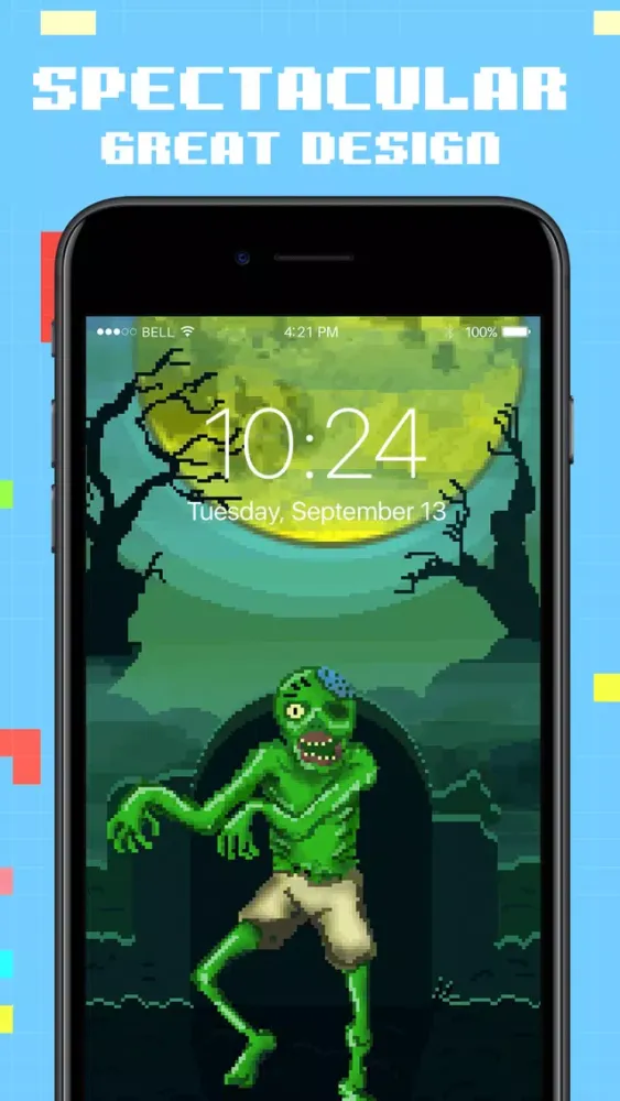 Zrzuty ekranu Moving Pixel Live Wallpapers
