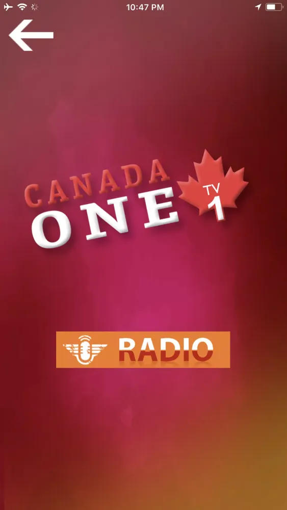 Tangkapan skrin Canada One