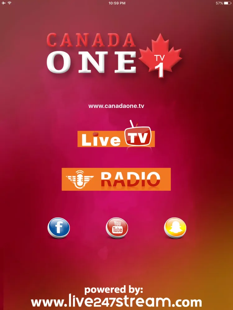 Tangkapan skrin Canada One