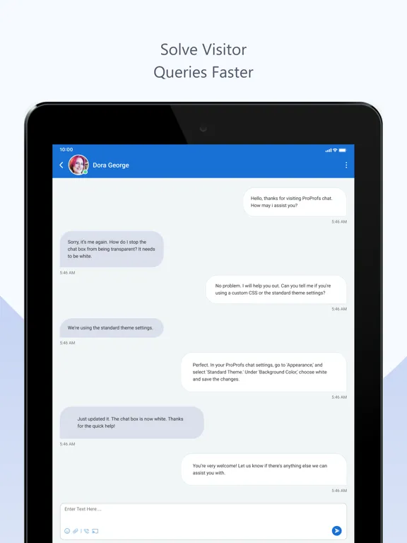 Скриншоты Live Chat Software by ProProfs iPad 