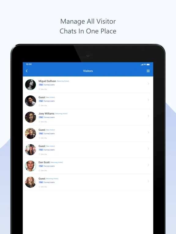 Скриншоты Live Chat Software by ProProfs iPad 