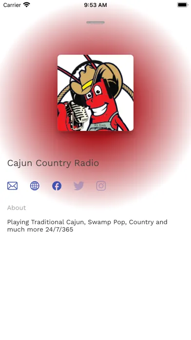 Capturas de pantalla de CCR Cajun Country Radio
