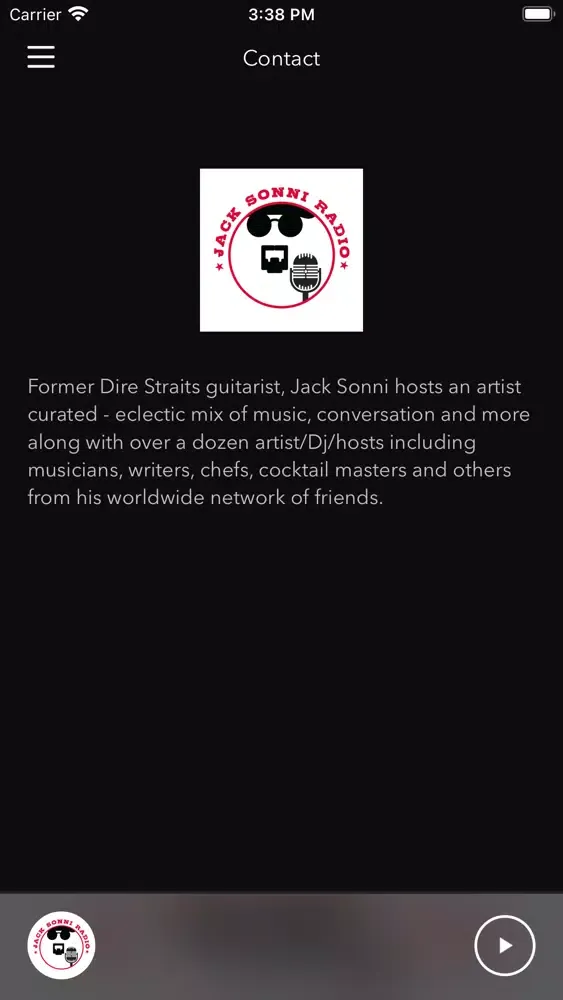 Jack Sonni Radio سکرین شاٹس