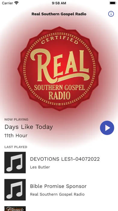 Real Southern Gospel Radio應用截圖