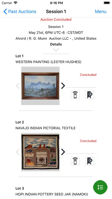 RG Munn Auctions Ekran Görüntüleri