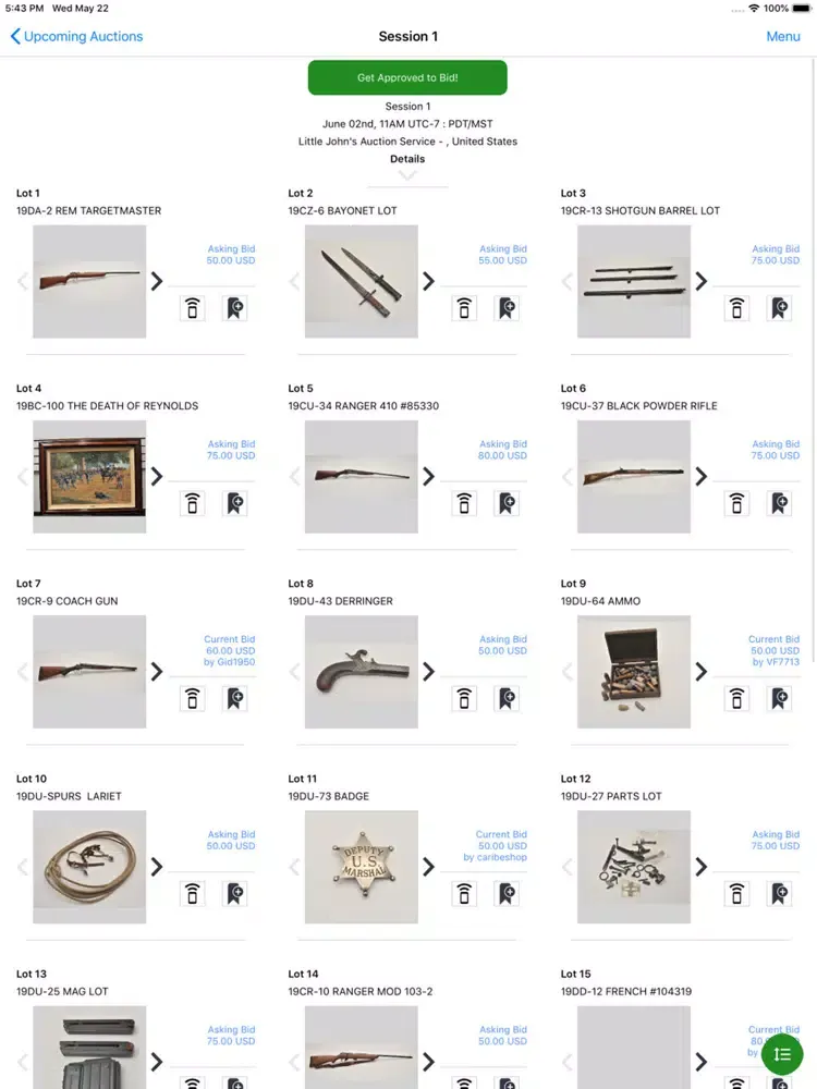 صور Little John's Auction Service iPad 