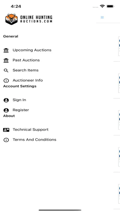 Zrzuty ekranu Online Hunting Auctions