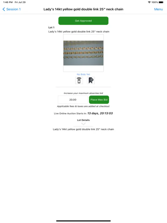 Ward's Auctions iPad  স্ক্রিনশট