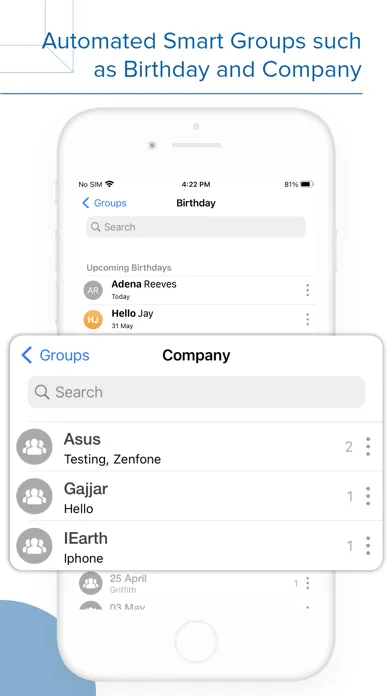 Capturas de pantalla de Contacts Groups - Email & text