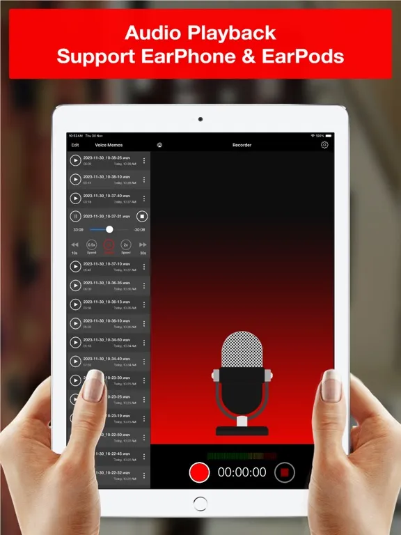 Voice Recorder - Audio Record iPad  Screenshots