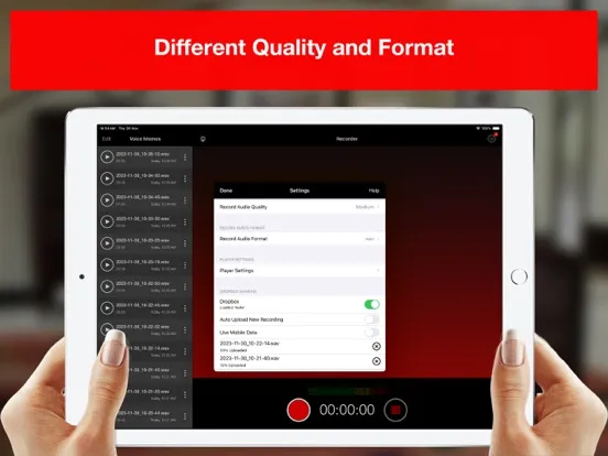 Voice Recorder - Audio Record iPad  Screenshots
