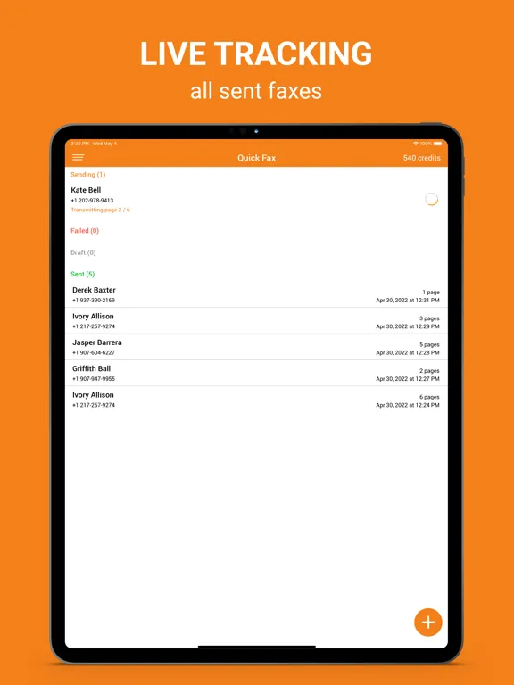 FAX App : send fax from iPhone iPad  Screenshots