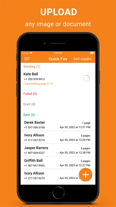 FAX App : send fax from iPhone Screenshots